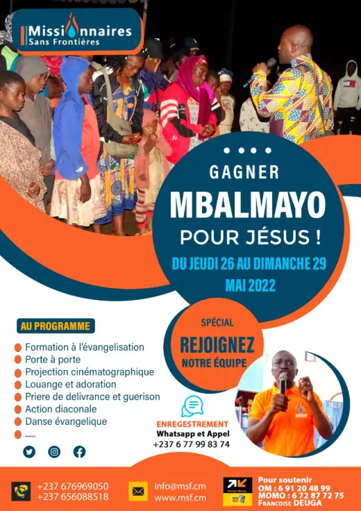 Affiche — Gagner Mbalmayo pour Jésus