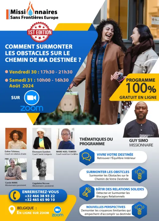 Affiche — Comment surmonter les obstacles sur le chemin de ma destinée ?