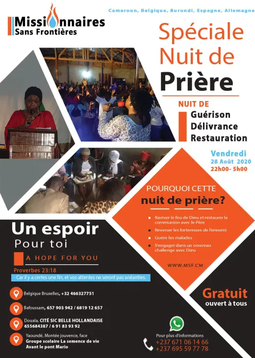 Affiche — Spéciale nuit de prière : Un espoir pour toi