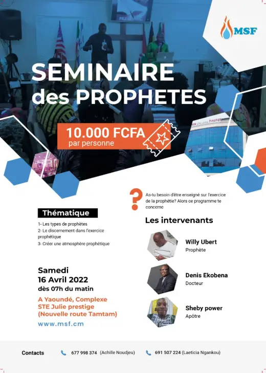 Affiche — Séminaire des prophètes