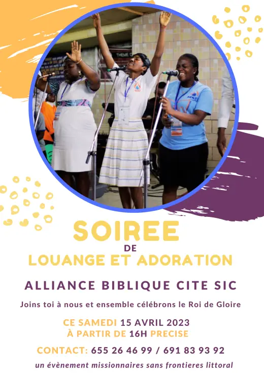 Affiche — Soirée de louange et d'adoration